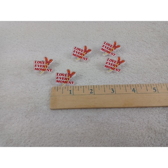 Vintage Dollywood Butterfly Lapel Pin "Love Every Moment" Set of 5 Dollywood Pin - Picture 5 of 7